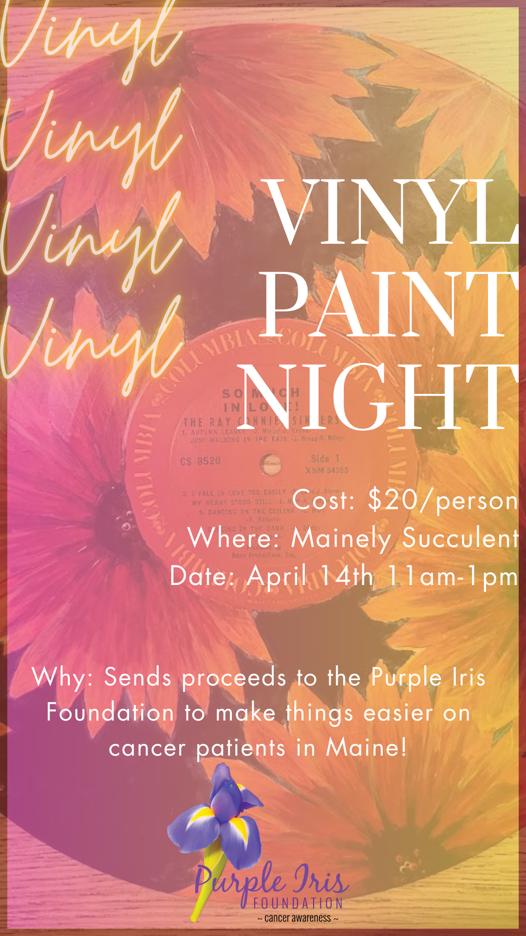 Vinyl Painting Fundraiser